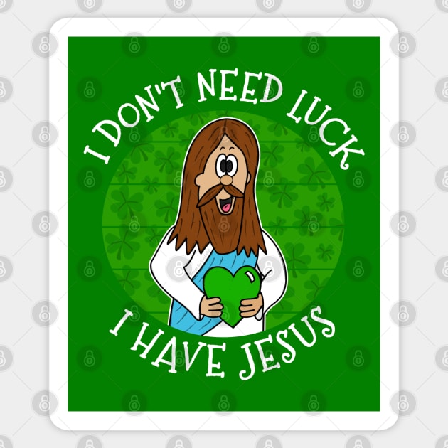 St Patrick's Day Jesus Christian Church Funny Sticker by doodlerob